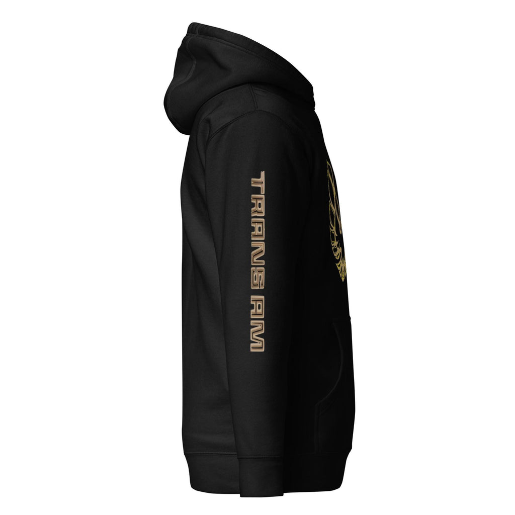 Pontiac Firebird Hoodie with Sleeve Logo | Vintage Car Enthusiast Gift