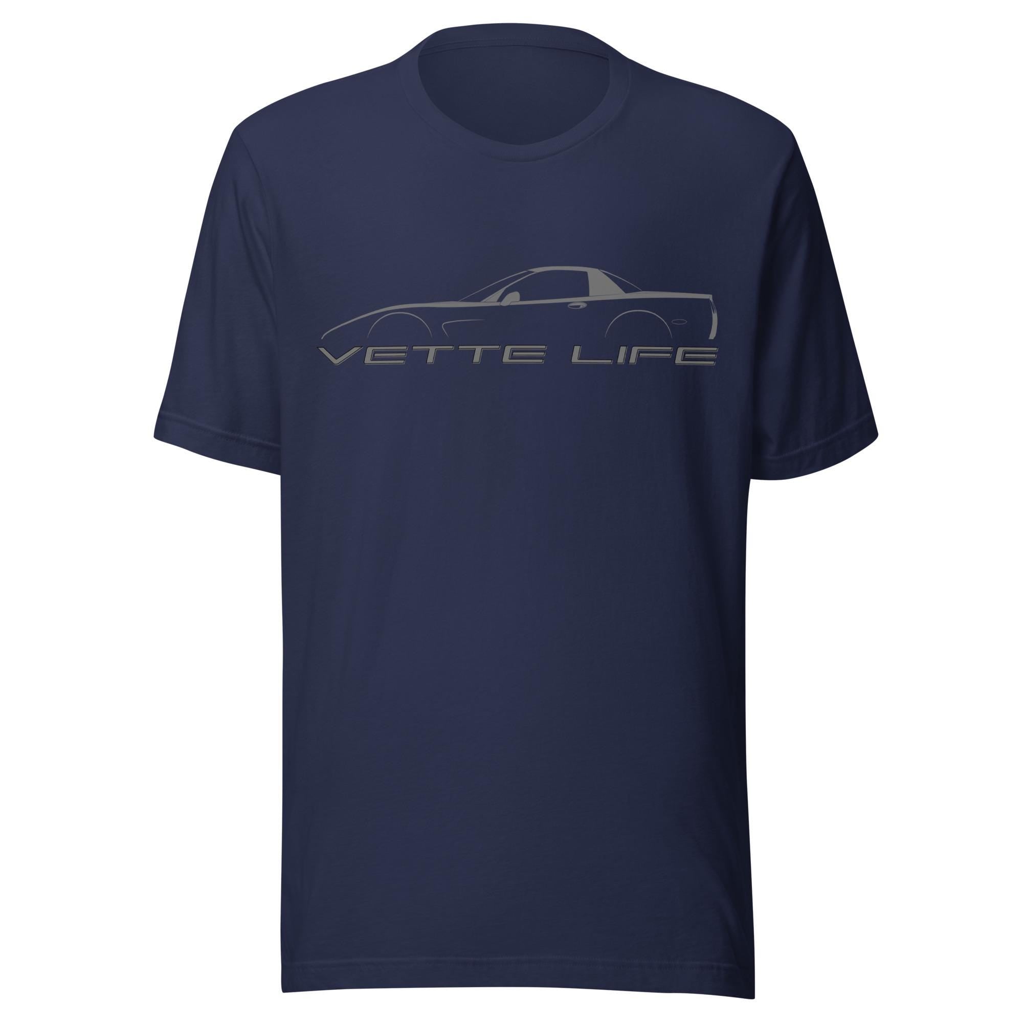 Corvette C5 Silhouette T-Shirt | Chevy Corvette Racing Shirt | Car Guy Gift