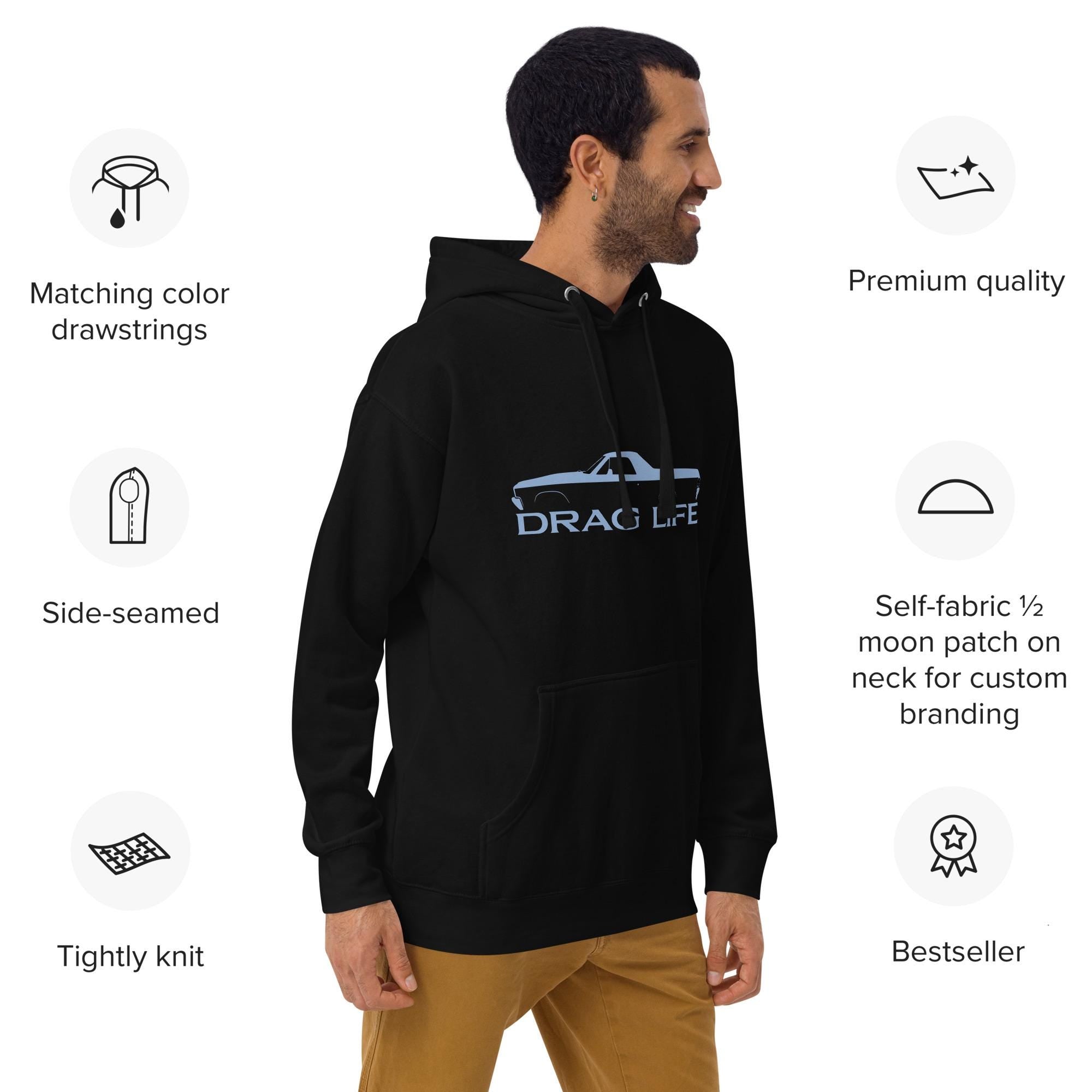 El Camino Drag Life Hoodie | Car Enthusiast Gift | Drag Racing Sweatshirt