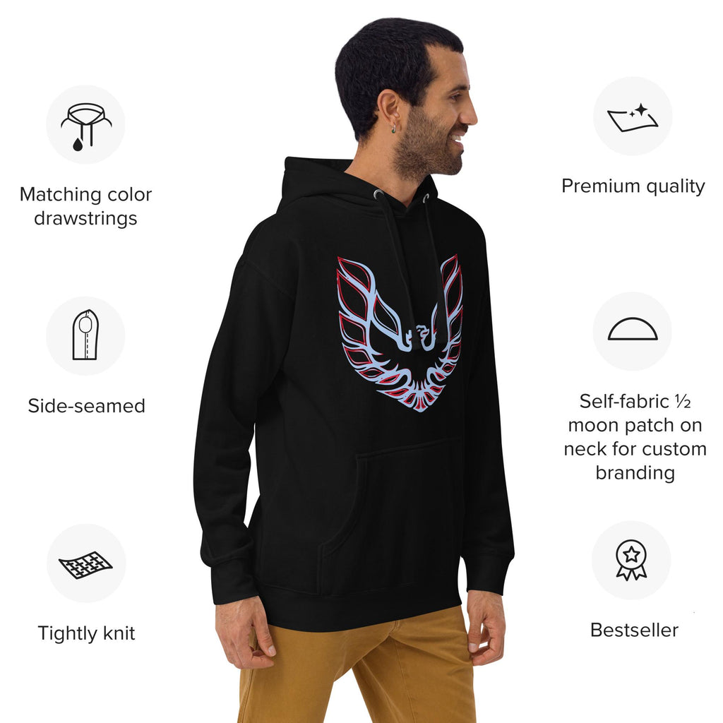 Pontiac Trans Am Hoodie – Sports Team Color Inspired Muscle Car Sweatshirt