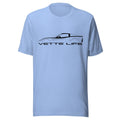 C6 Corvette T-Shirt | Corvette C6 Z06 Tee | Chevy Corvette Silhouette Shirt, Corvette Racing Apparel