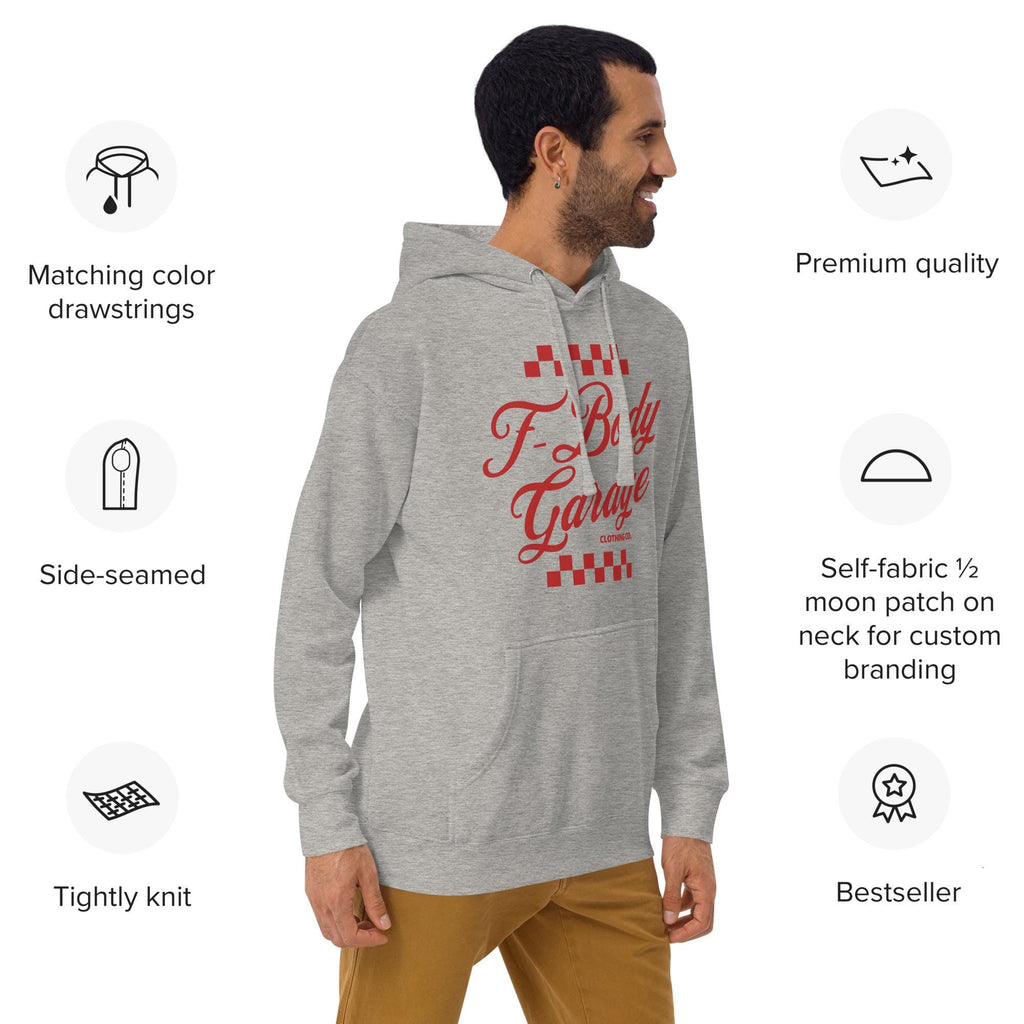Vintage F-Body Garage Hoodie | Pontiac Trans Am & Firebird Hoodie | Retro Muscle Car Hoodie | Car Enthusiast Hoodie | Dad Gift