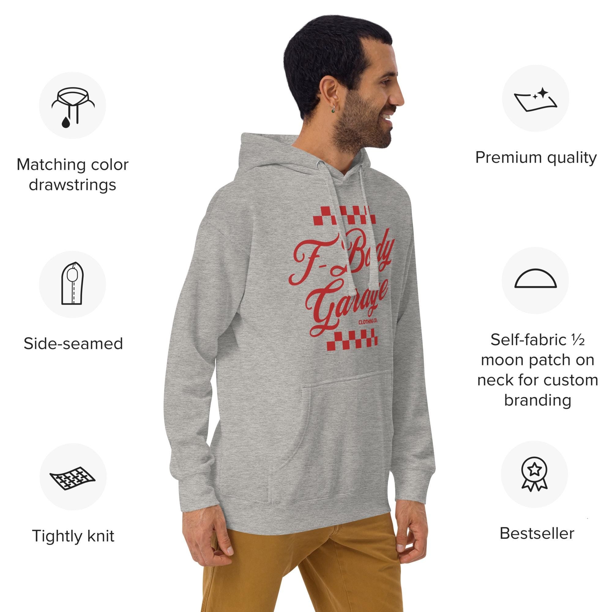 Vintage F-Body Garage Hoodie | Pontiac Trans Am & Firebird Hoodie | Retro Muscle Car Hoodie | Car Enthusiast Hoodie | Dad Gift