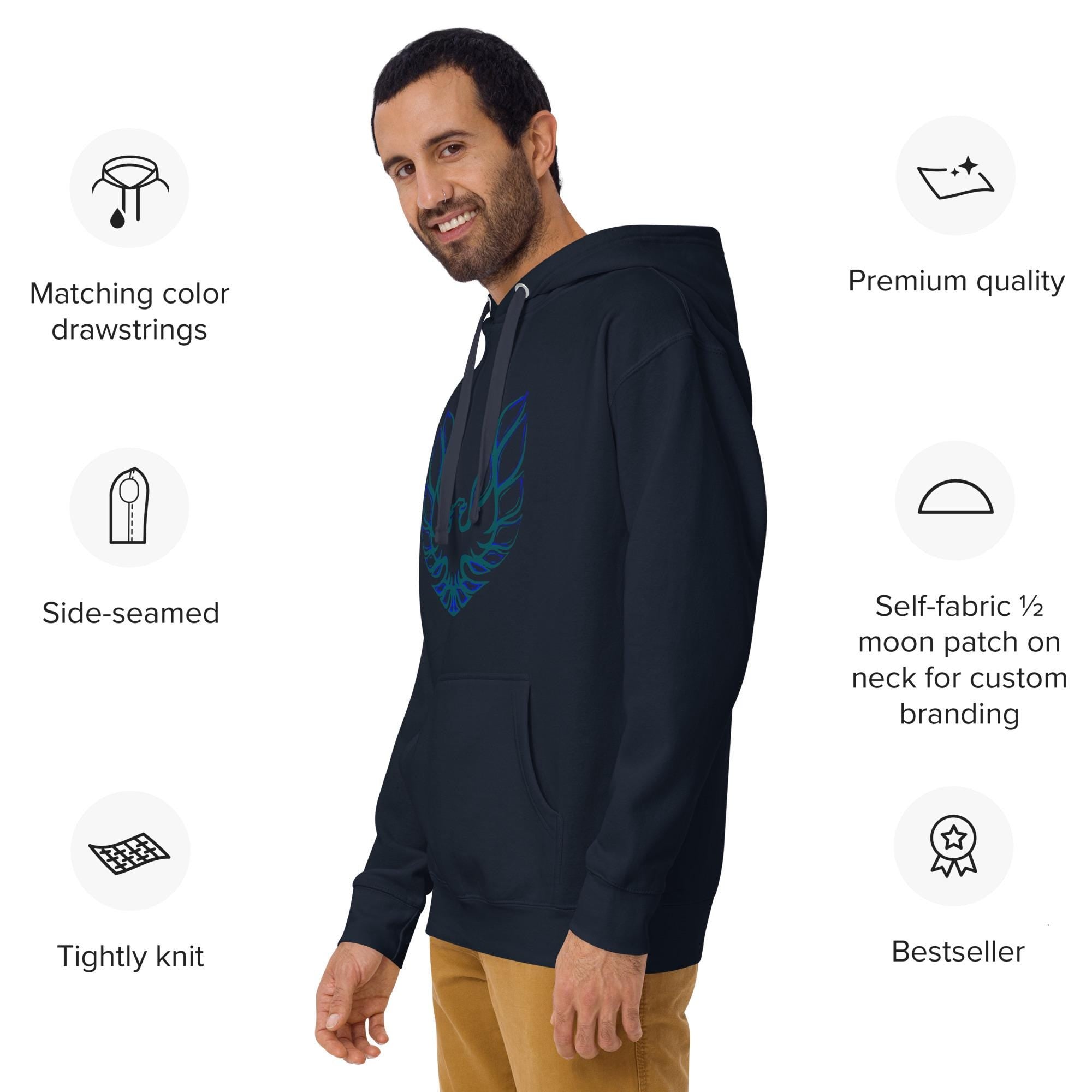 Pontiac Trans Am Hoodie – Sports Team Color Inspired Muscle Car Sweatshirt
