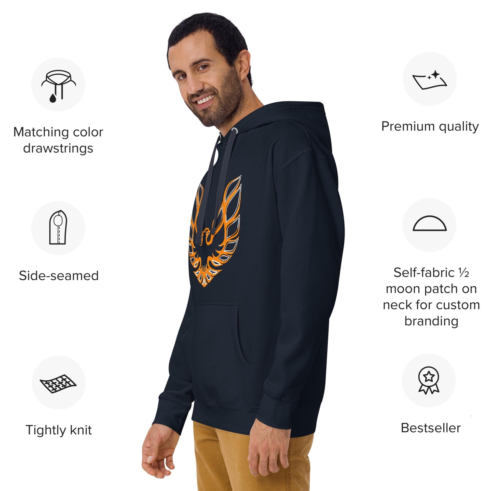 Pontiac Trans Am Hoodie – Sports Team Color Inspired Muscle Car Sweatshirt