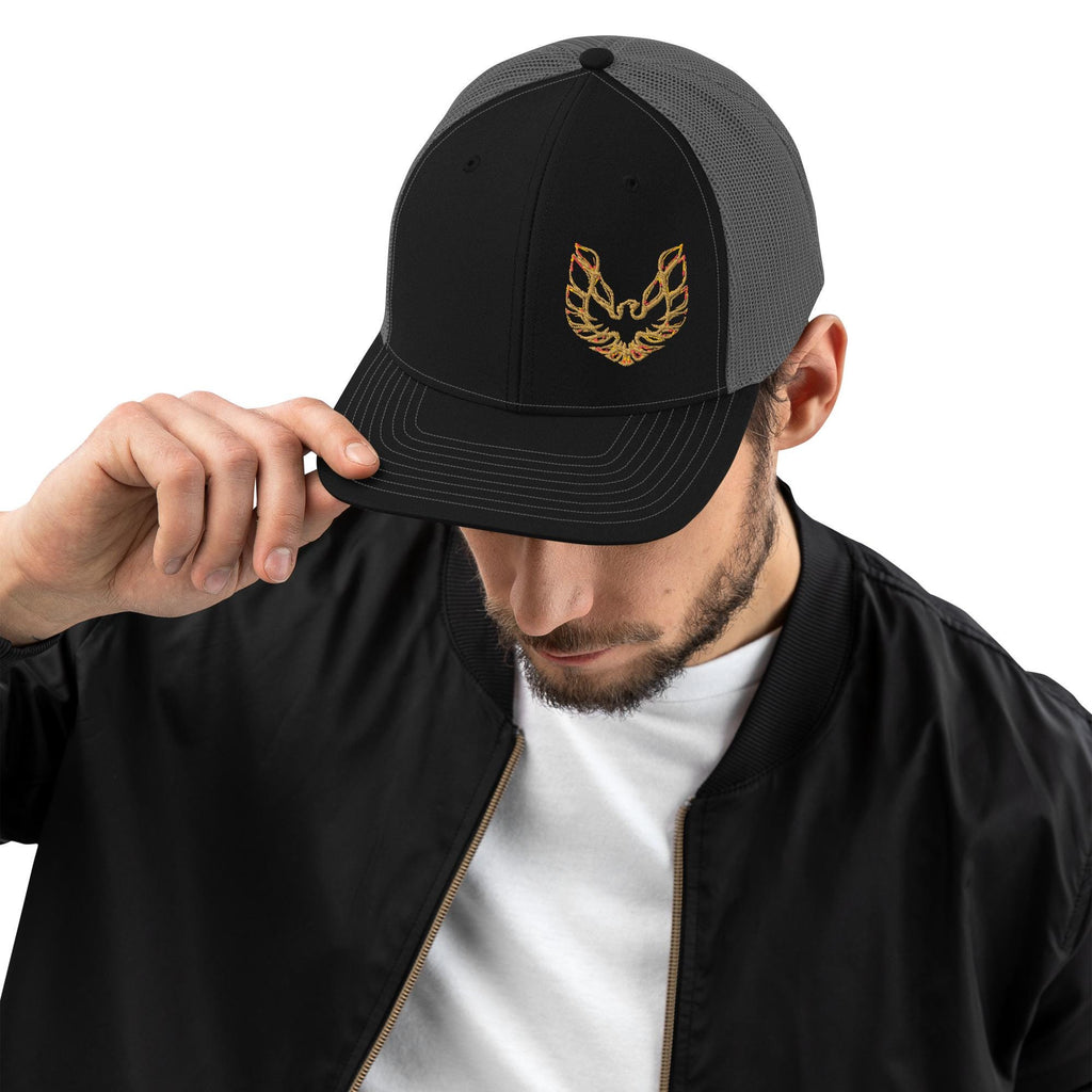 Pontiac Trans Am Trucker Hat | Premium Richardson Hat | 3D Puff Embroidered Firebird Cap | Retro Muscle Car Hat | Car Enthusiast Gift