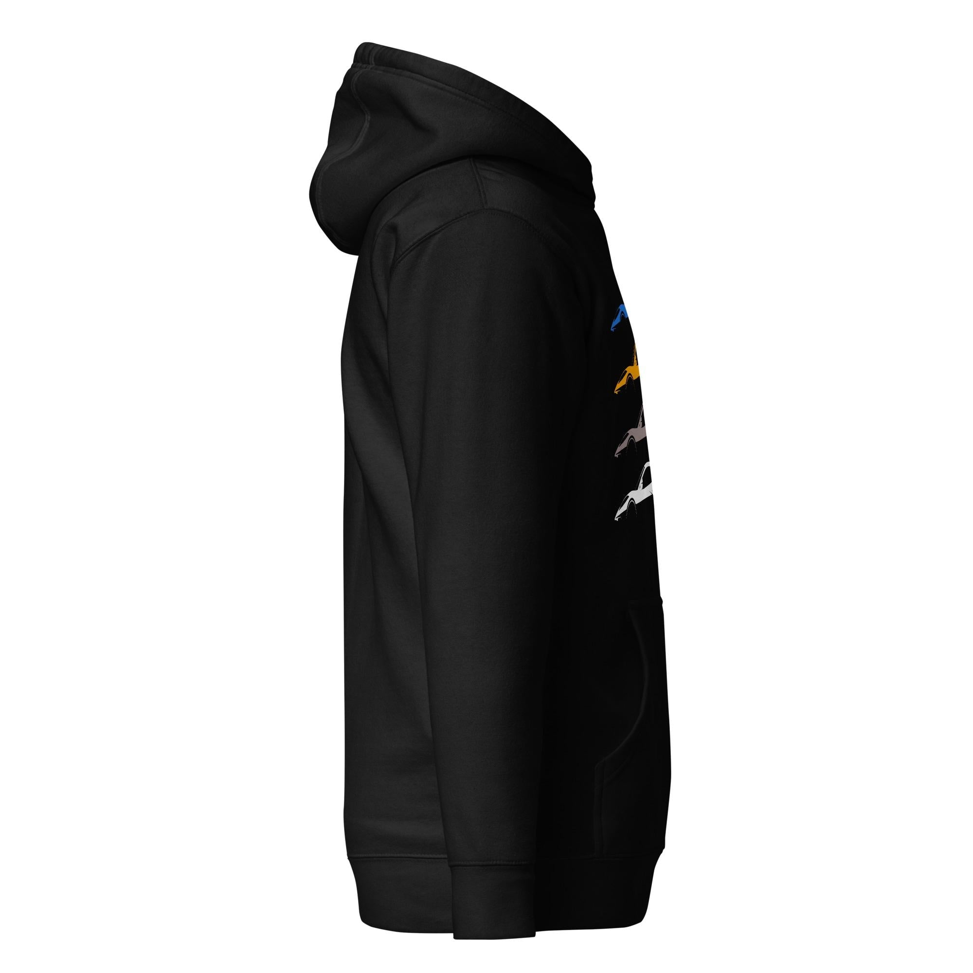 C8 Corvette Hoodie | Mid Engine Corvette Sweatshirt | Chevy Corvette Silhouette Pullover | Corvette Owner Gift | Bella Canvas Graphic Hoodie