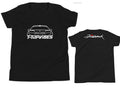 Youth Pontiac Trans Am Firehawk Shirt, Front/Back Design, WS6 Muscle Car Tee