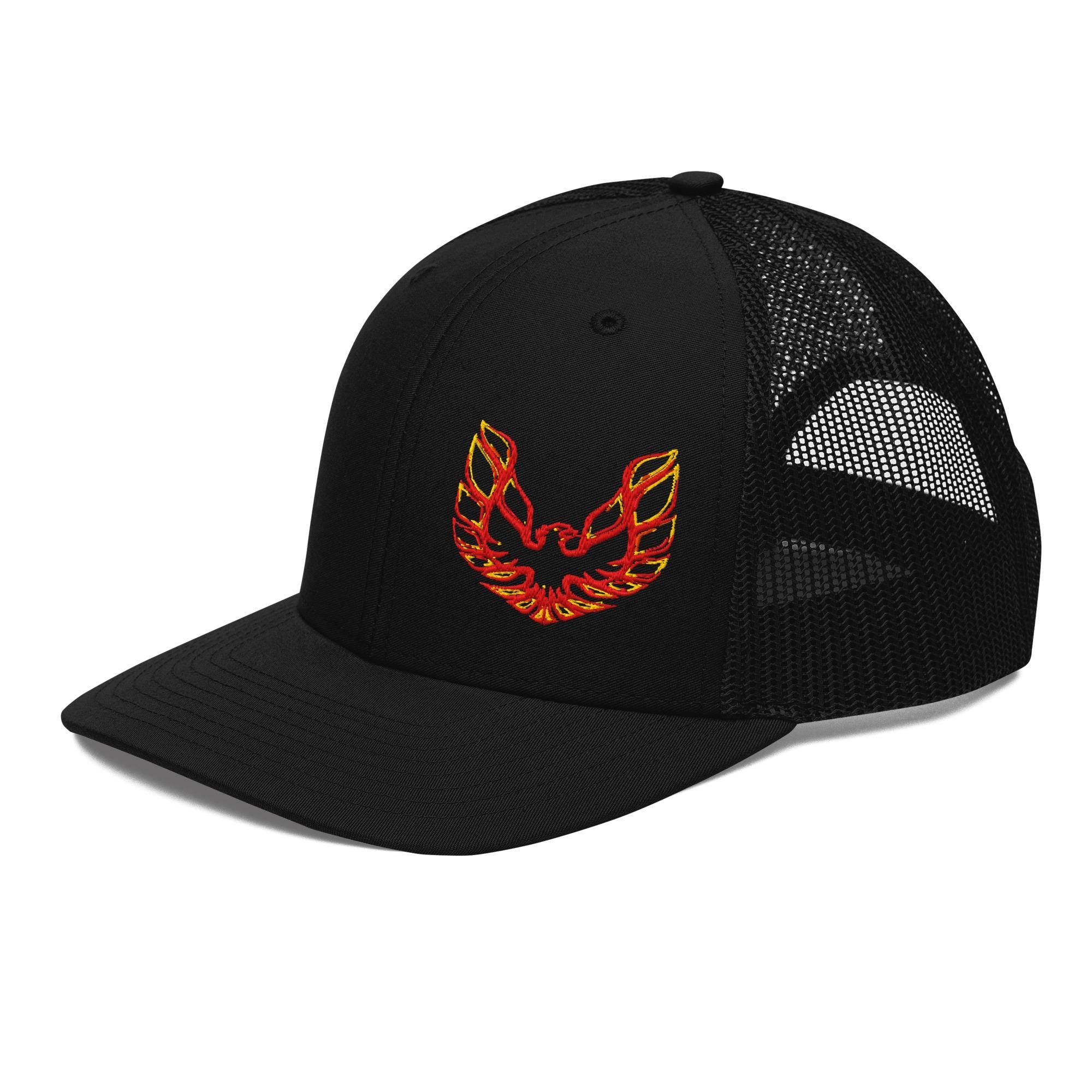 Pontiac Trans Am Firebird Trucker Hat, Mesh Snapback Cap, Muscle Car Hat, Firebird Logo Hat, Custom Car Enthusiast Gift