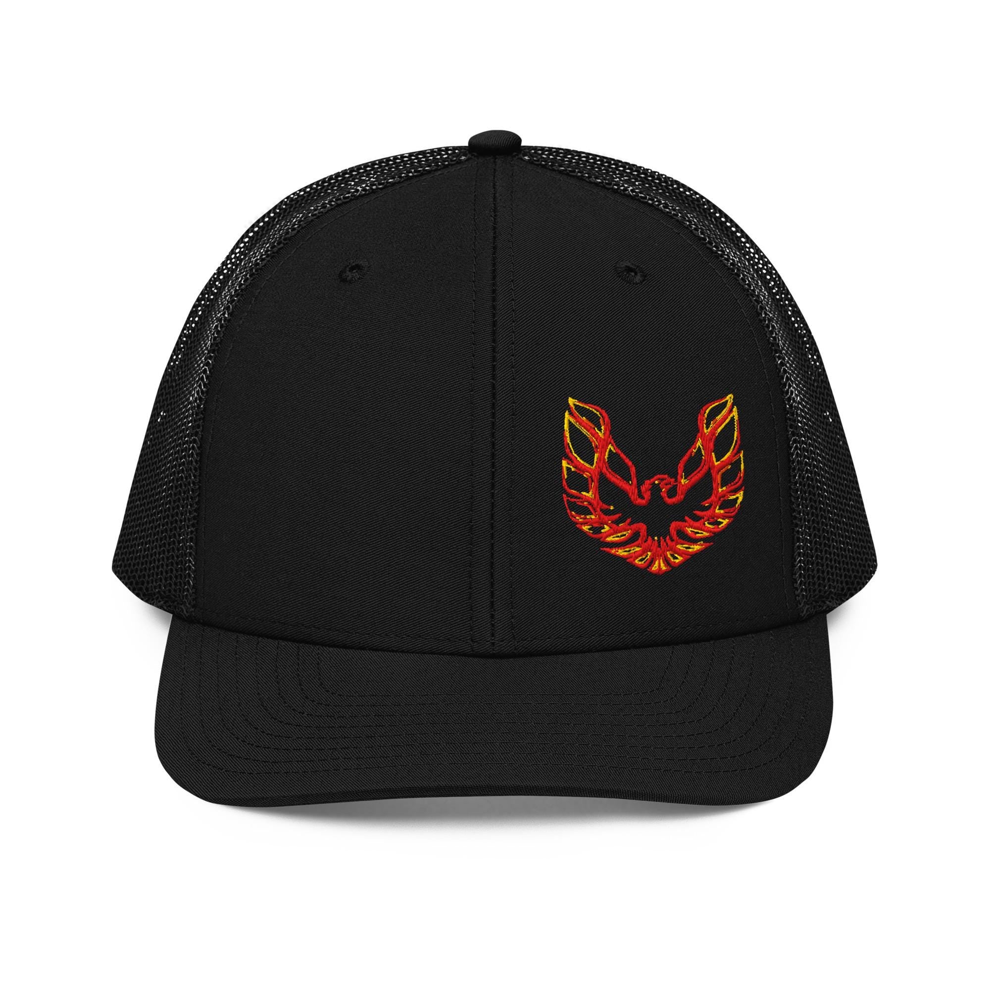 Pontiac Trans Am Firebird Trucker Hat, Mesh Snapback Cap, Muscle Car Hat, Firebird Logo Hat, Custom Car Enthusiast Gift