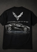 C8 Corvette Metallic T-Shirt | 100% Cotton Tonal Graphic Tee