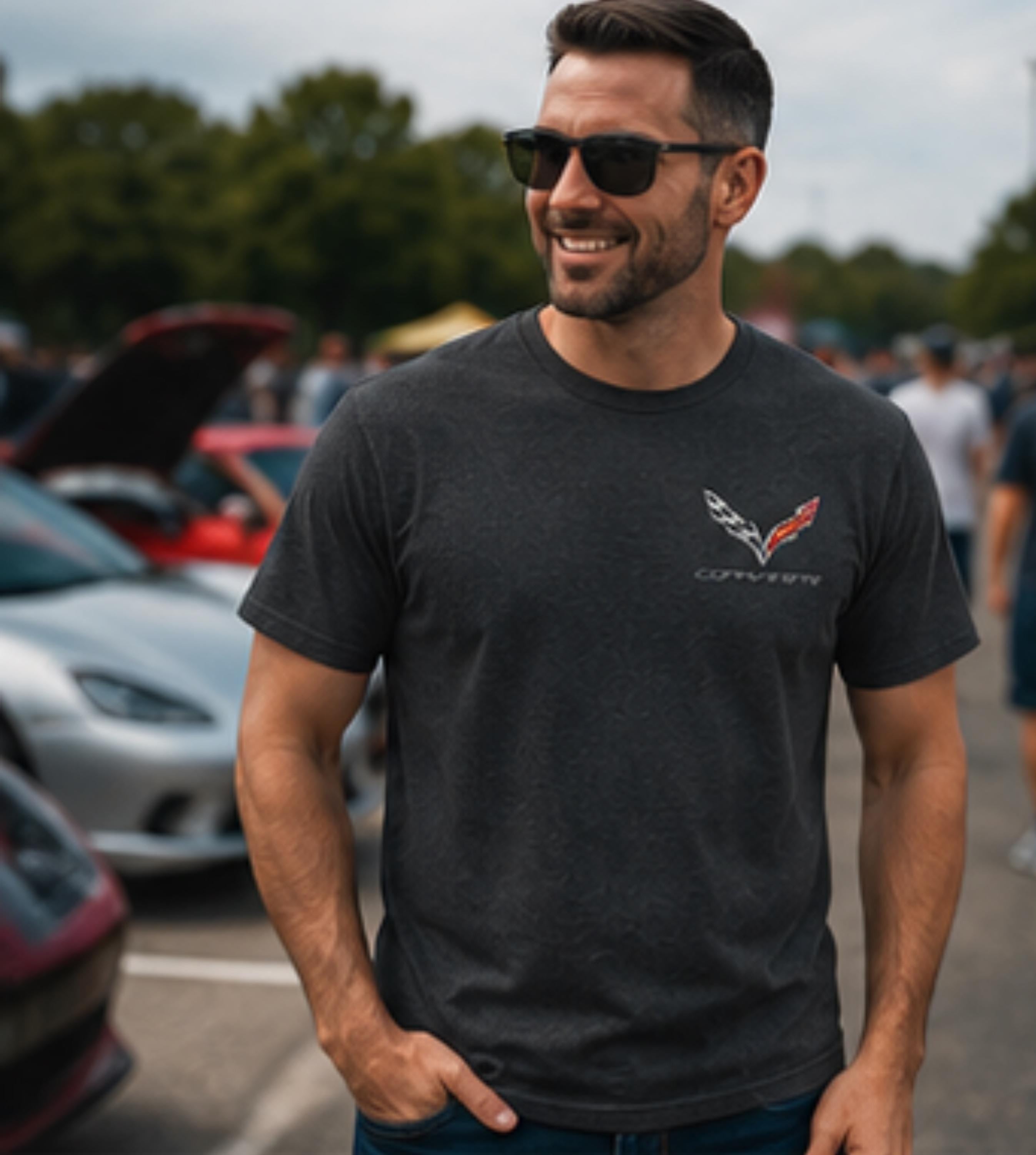 Corvette T-Shirt | Cotton-Poly Blend Tee