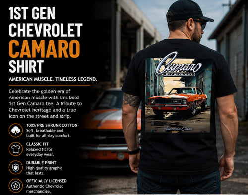 1st Gen Camaro T-Shirt | Classic American Muscle Car Tee