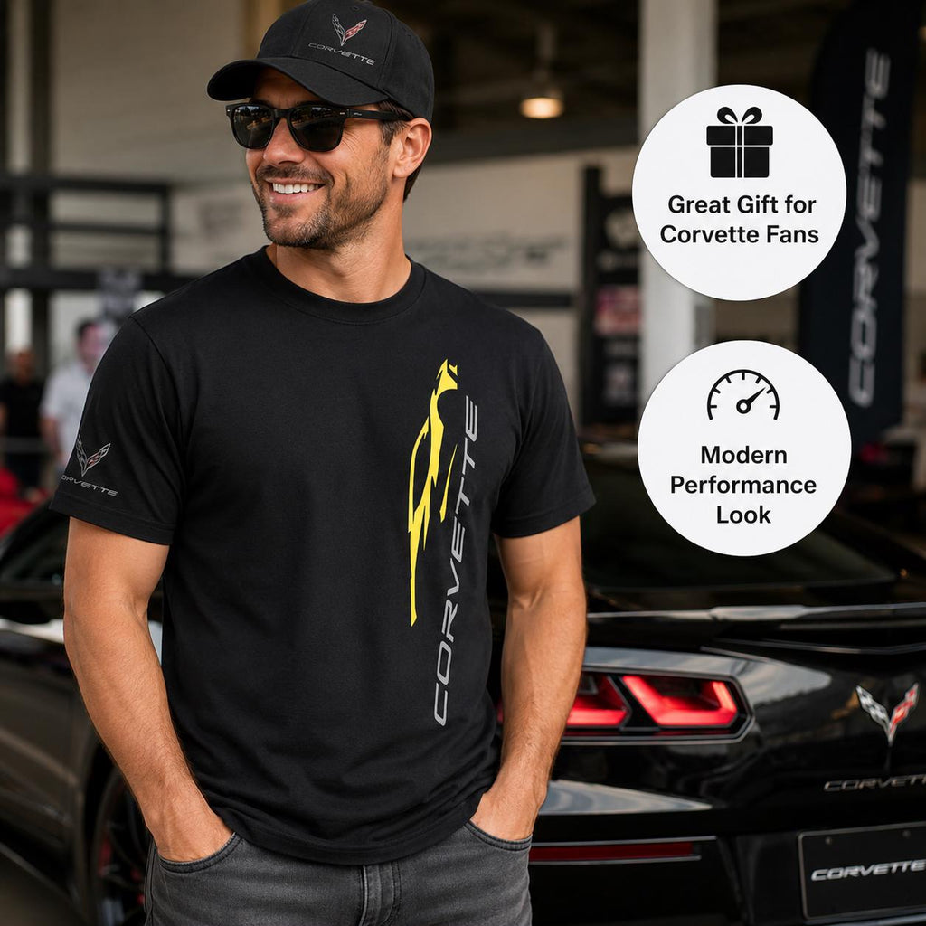 C8 Corvette T-Shirt, 100% Cotton, Performance Graphic Tee
