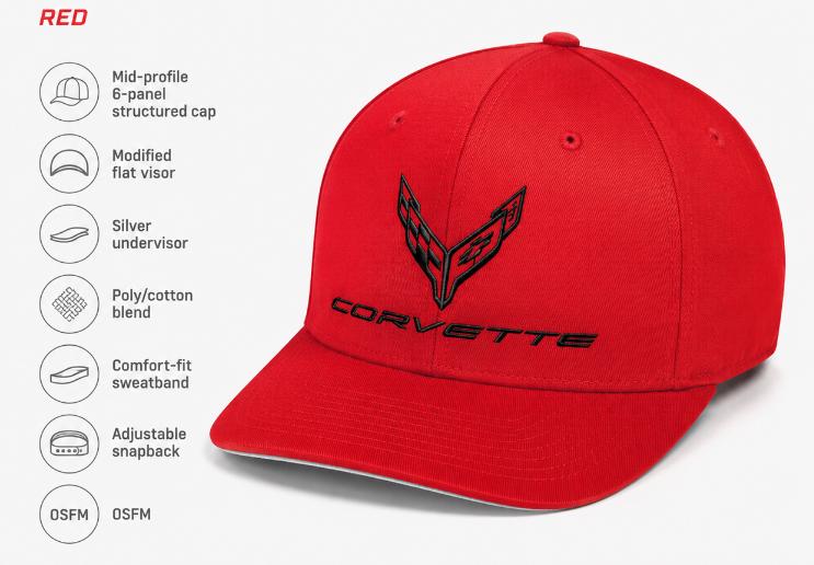 Corvette Snapback Cap | Officially Licensed GM Merchandise