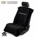 Officially Licensed Camaro Seat Cover Towel | Black Cotton Terry Velour Protector
