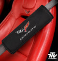 Officially Licensed C6 Corvette Seat Belt Cover | 2005-2013 Corvette Shoulder Pad
