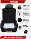 Universal Pet Car Seat Bed & Protector | Seat Armour PetBed2Go, Black