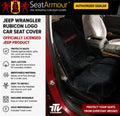 Officially Licensed Jeep Wrangler Rubicon Seat Cover | 100% Cotton Terry Velour Protection