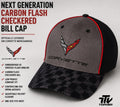 C8 Corvette Carbon Flash Checkered Bill Cap | Officially Licensed GM Merchandise
