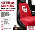 Oklahoma Sooners Seat Cover Towel | Officially Licensed Cotton Terry Velour Car Protector