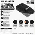Jeep Wrangler Center Console Cover | 2011-2022 Cotton Terry Velour Armrest Protector
