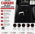 2010-2015 Camaro Console Cover | Black Cotton Terry Velour Armrest Protector