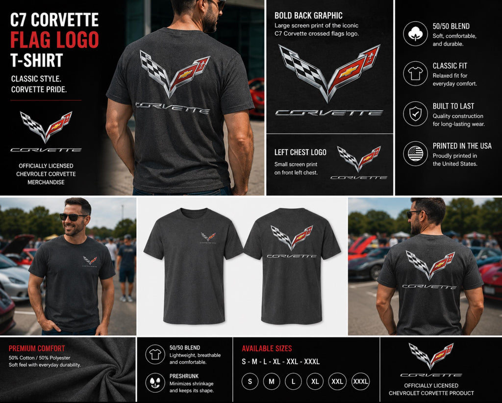 Corvette T-Shirt | Cotton-Poly Blend Tee