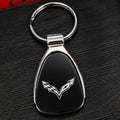 Corvette Chrome Teardrop Keychain | C7 Corvette Gift