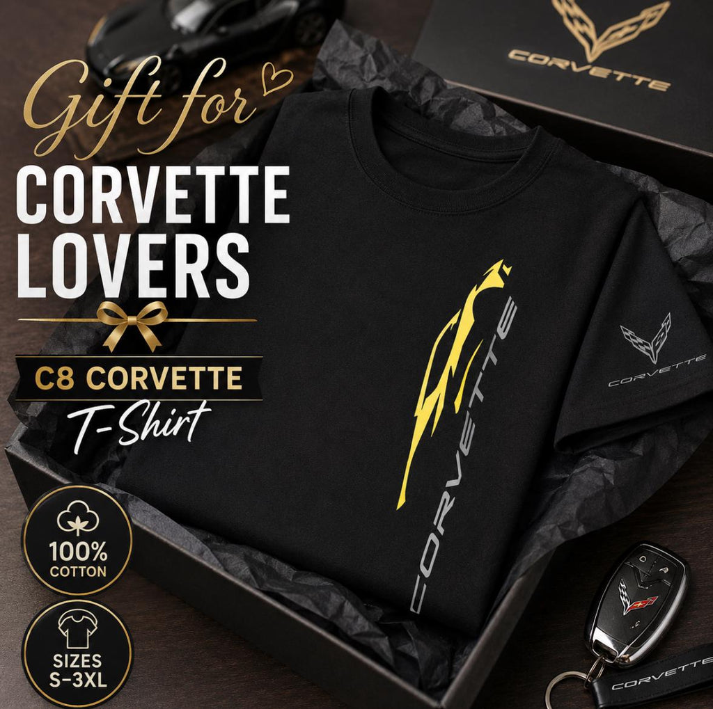 C8 Corvette T-Shirt, 100% Cotton, Performance Graphic Tee