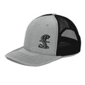 Ford Mustang Cobra Trucker Hat, Mustang Cobra Snapback Cap, Gray Black Richardson 112 Mesh Hat, Car Guy Gift, Cobra Mustang Hat