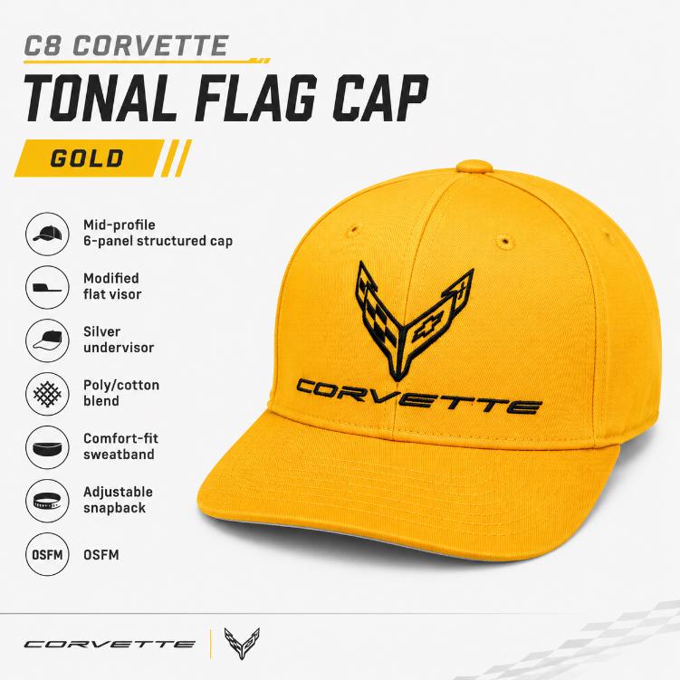 Corvette Snapback Cap | Officially Licensed GM Merchandise