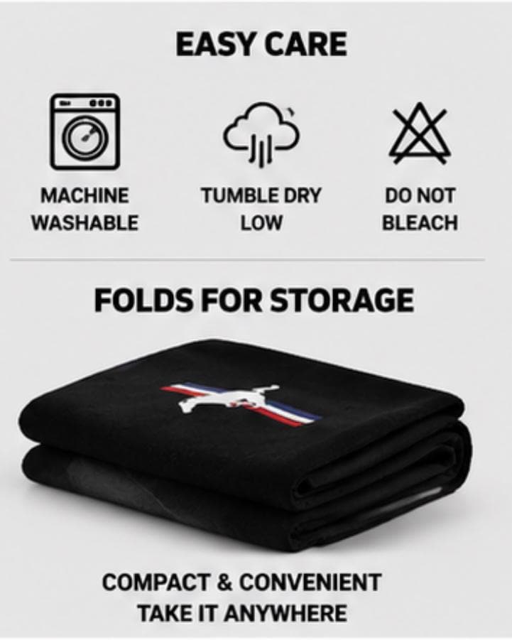 Ford Mustang Seat Cover Towel | Black Cotton Terry Seat Protector, Officially Licensed