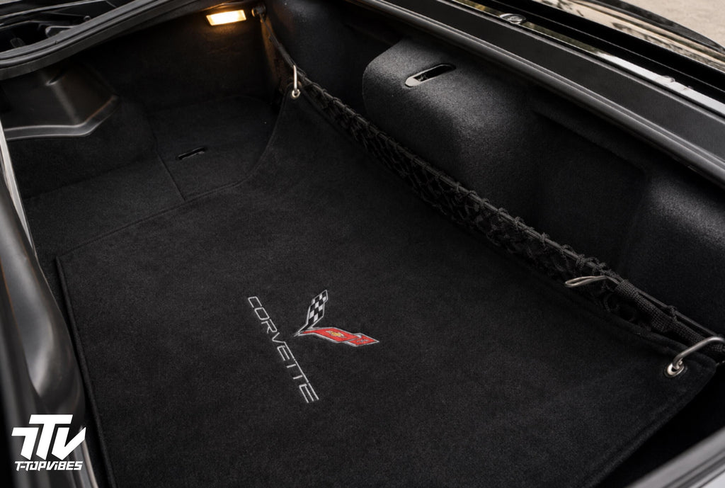 C7 Corvette Trunk Towel | 2014-2019 Rear Bumper Protector | Terry Velour Cargo Mat