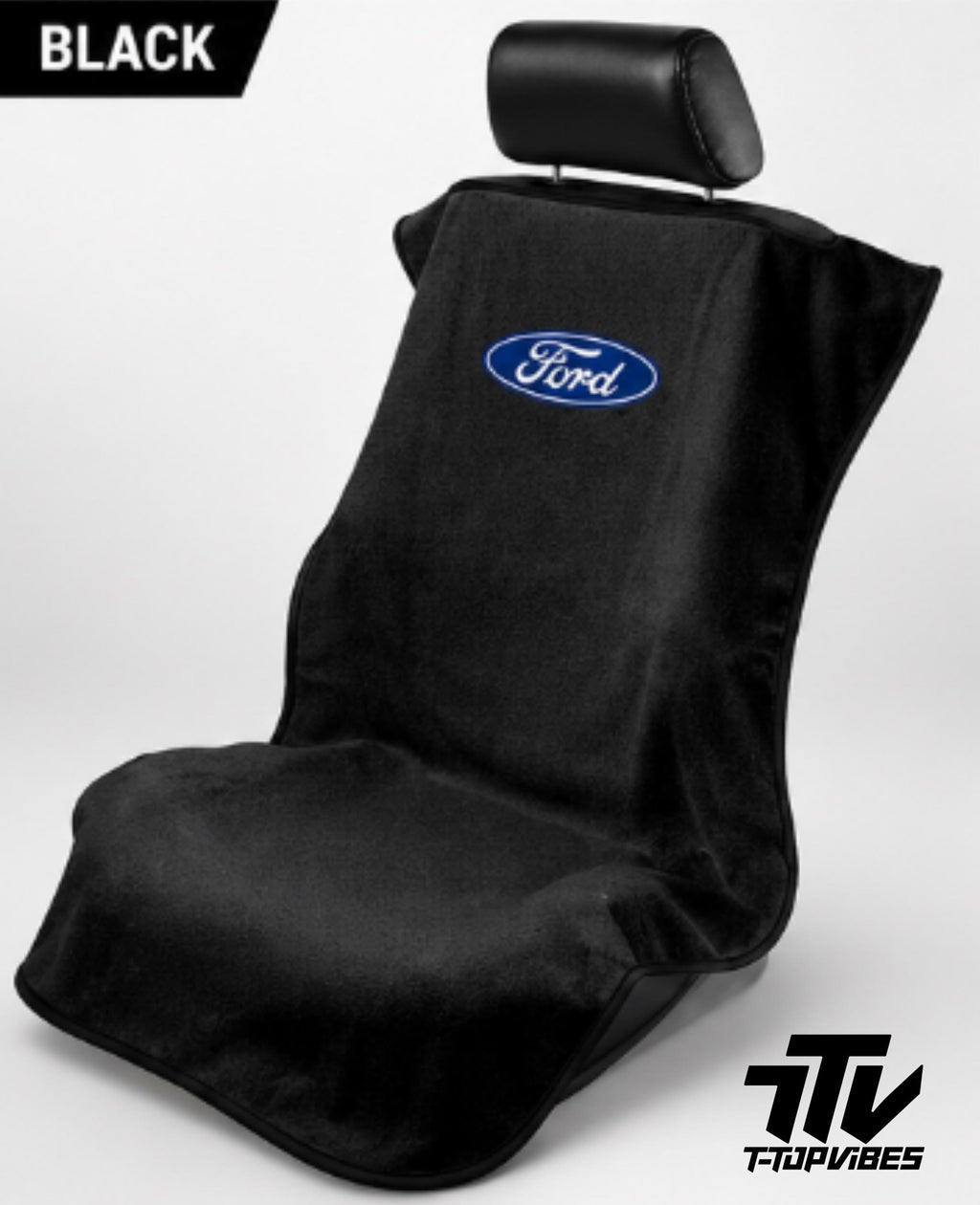 Officially Licensed Ford Seat Cover Towel | 100% Cotton Terry Velour Protector