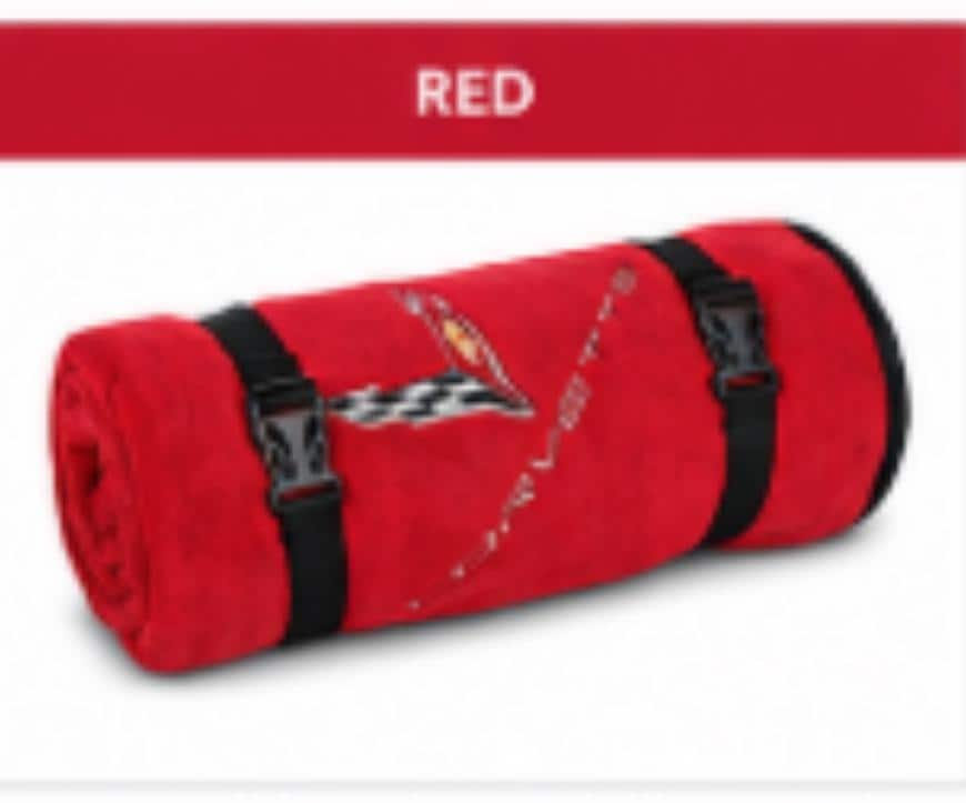 Officially Licensed Corvette C8 Stadium Blanket | Water-Resistant Outdoor Use