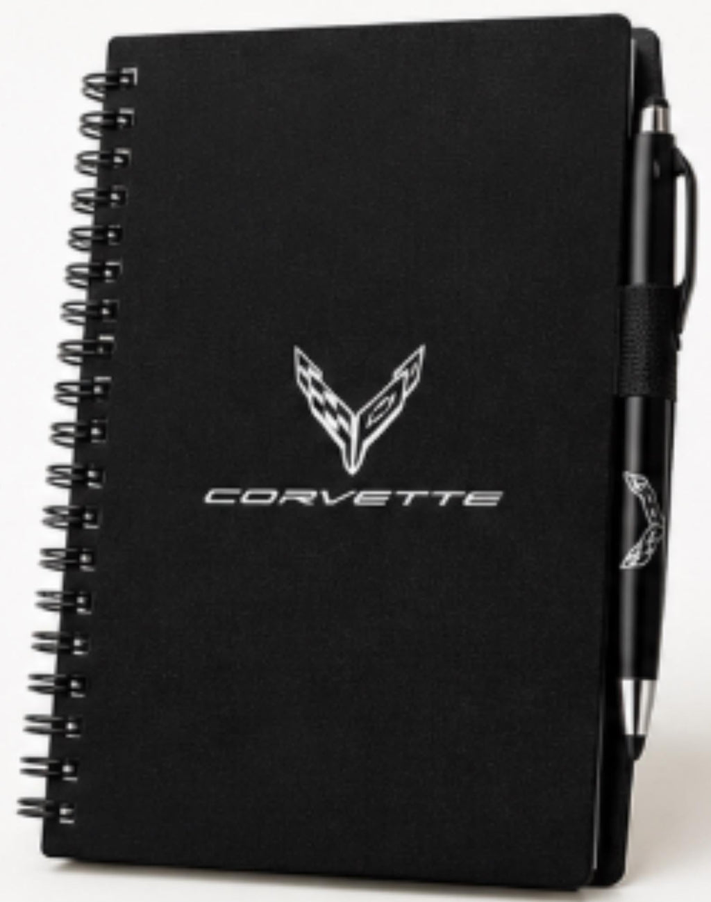Officially Licensed C8 Corvette Spiral Journal with Pen | GM Merchandise Notebook