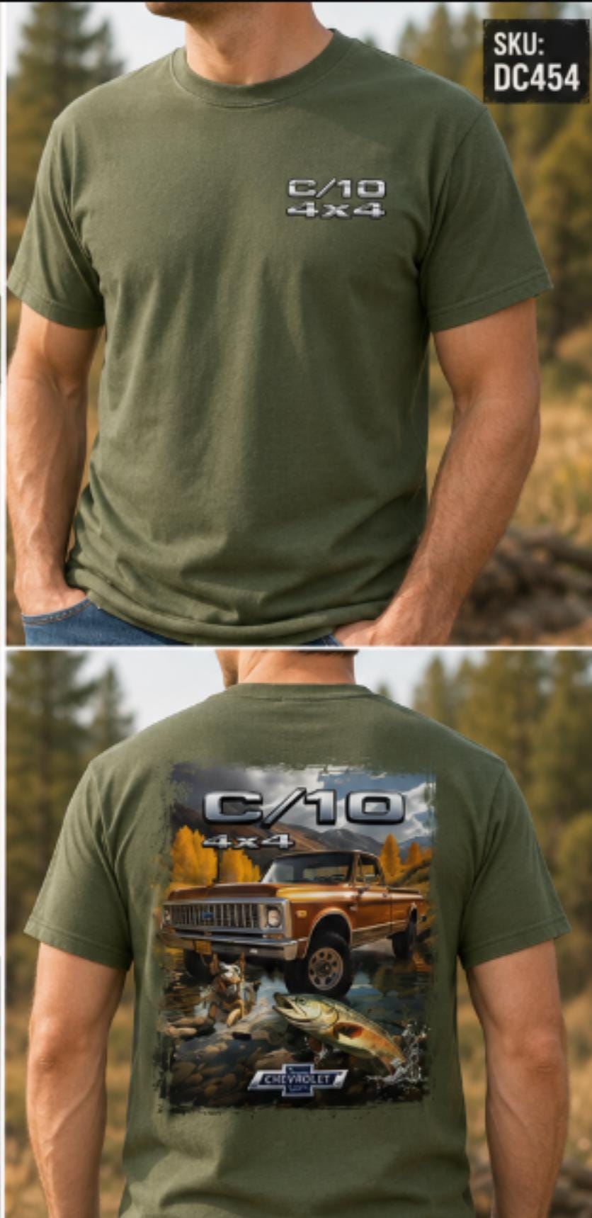 Officially Licensed Chevy C/10 4x4 Truck T-Shirt | Vintage Chevrolet Graphic Tee