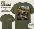 Officially Licensed Chevy C/10 4x4 Truck T-Shirt | Vintage Chevrolet Graphic Tee