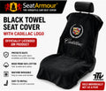 Cadillac Black Cotton Seat Cover Towel | Officially Licensed GM Product