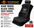 Officially Licensed Ram Truck Seat Cover Towel | 100% Cotton, Machine Washable