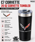 C7 Corvette 20 oz Tumbler | Officially Licensed Stainless Steel Travel Mug
