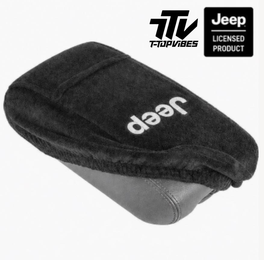 Jeep Wrangler Center Console Cover | 2011-2022 Cotton Terry Velour Armrest Protector