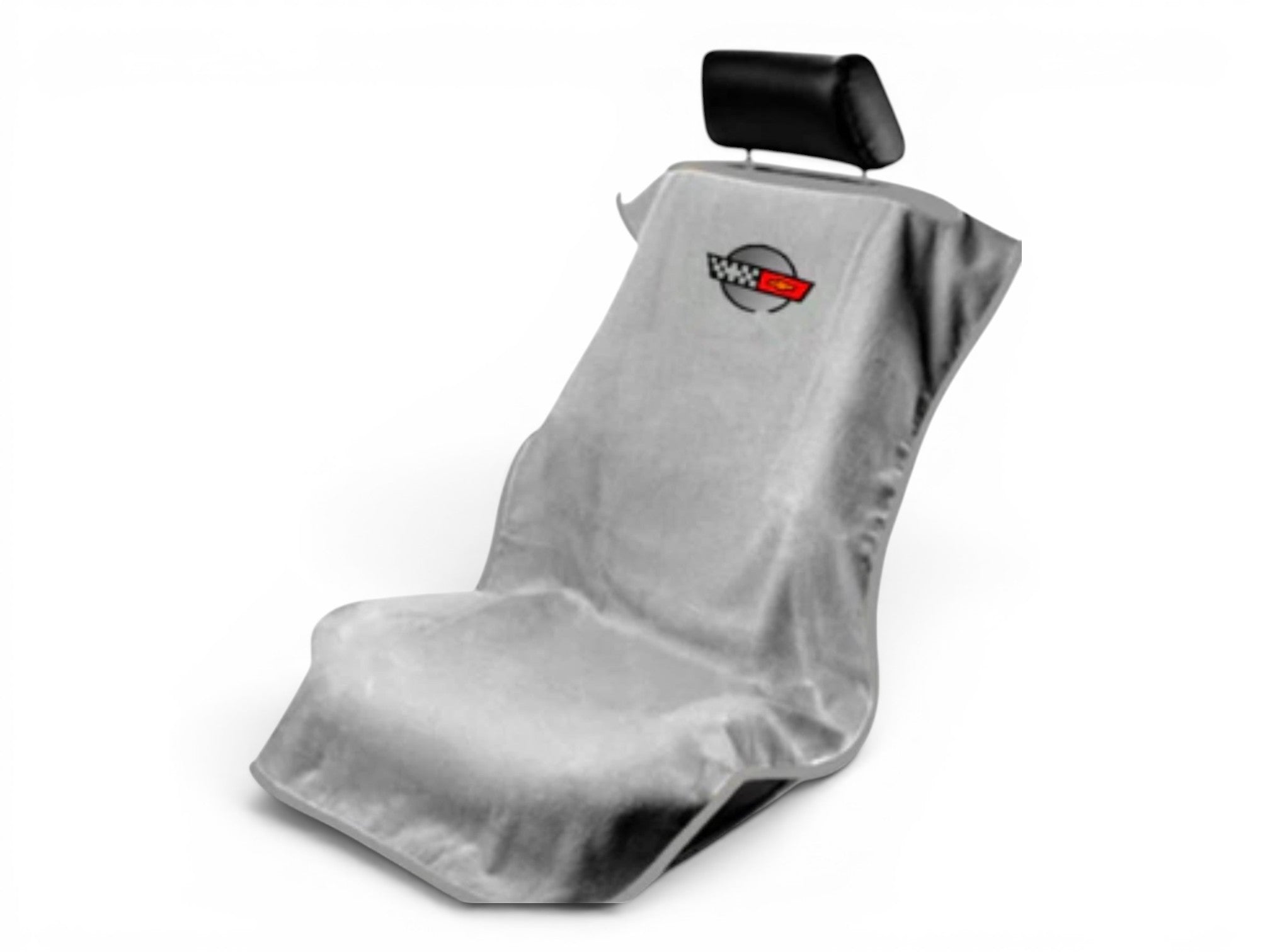 C4 Corvette Seat Cover Towel | 1984-1996 Seat Armour | Black Cotton Terry Velour