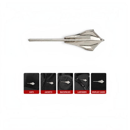 Corvette Stingray Lapel Pin | Polished Chrome Emblem (1.25 in.)