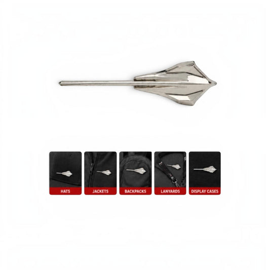 Corvette Stingray Lapel Pin | Polished Chrome Emblem (1.25 in.)