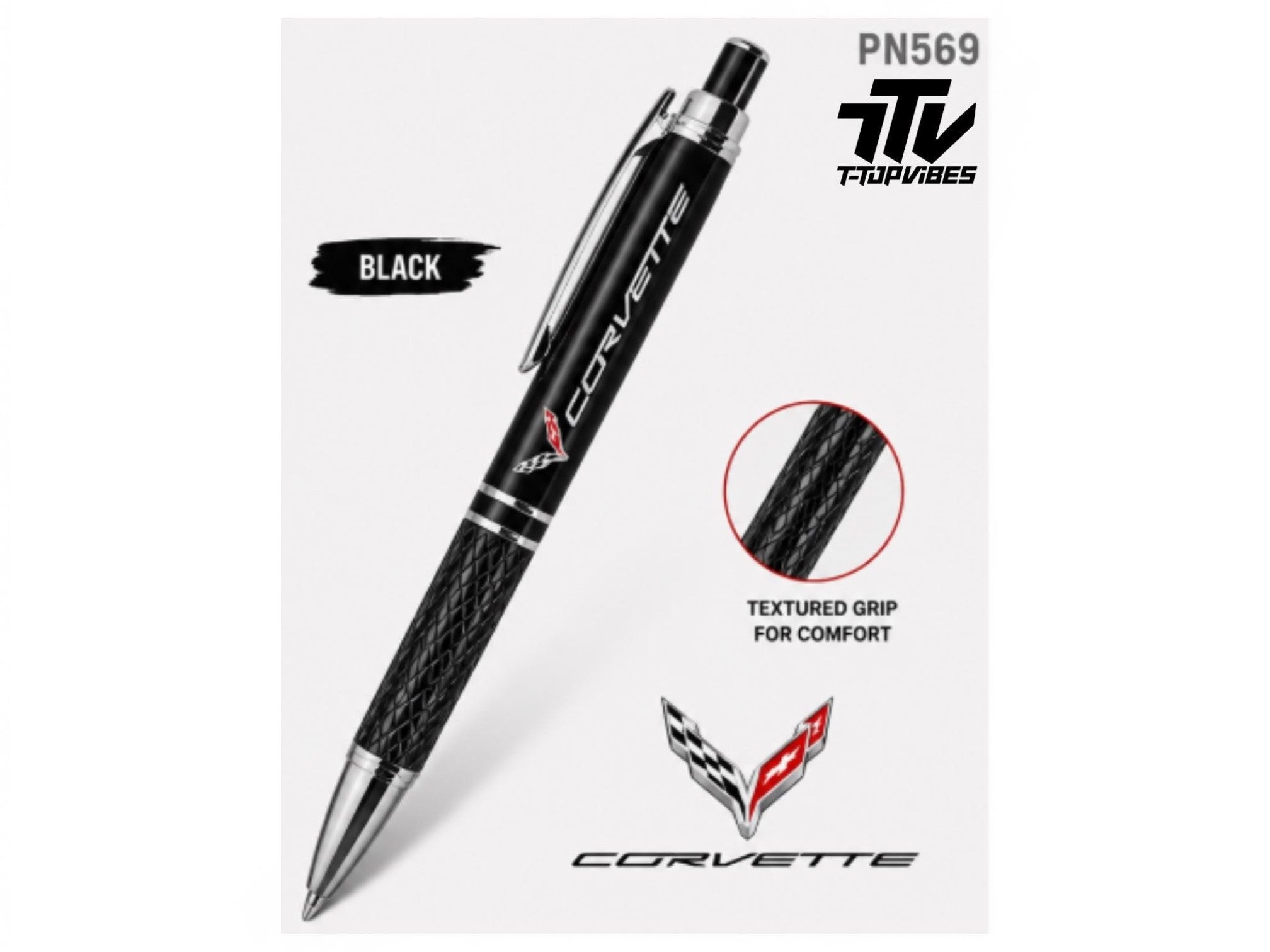 Corvette C7 Phoenix Pen | Textured Grip Ballpoint