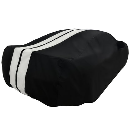 Ford Mustang Ultraguard Plus Car Cover - 300D Indoor/Outdoor Protection - Black with Gray Stripes