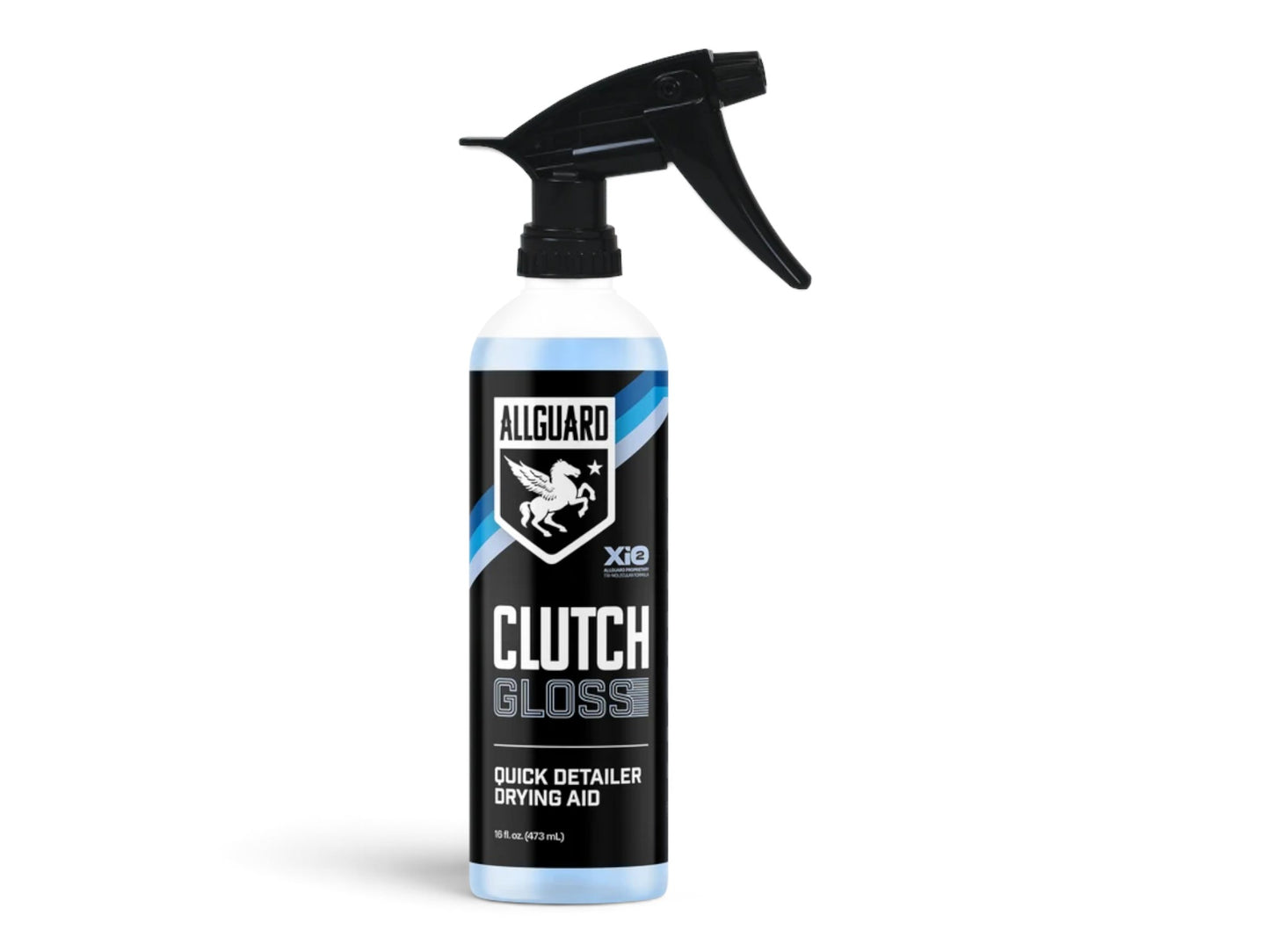 T-Top Vibes AllGuard Clutch Gloss 16 oz 3-in-1 quick detailer, clay lubricant, and drying aid spray bottle.