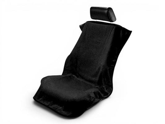 T-Top Vibes black cotton terry velour universal seat cover towel for cars and trucks